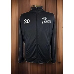 Knights Basketball Academy Track Jacket Adult M Black Embroidered Logo Full Zip